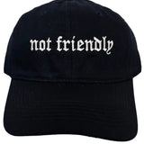 not friendly - embroidered dad hat