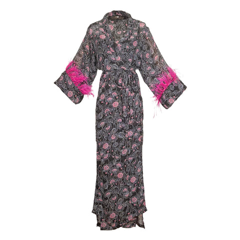 Marlene Wrap Dress in Mimosa Pink