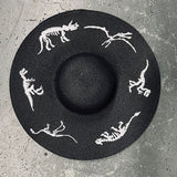 Embroidered Floppy Sun Hat - XL Brim - Dinos