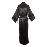 Marlene Wrap Dress in Obsidian Sheen