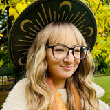 Vegan Felt Hat - XL Brim - Gold Moonburst