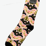 Novelty Socks - Floral Bat Damask