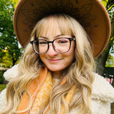 Vegan Felt Hat - XL Brim - Moonlight Crystals