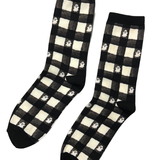 Novelty Socks - Ghost Gingham