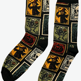 Novelty Socks - Halloween Stamps