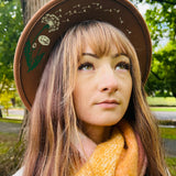 Vegan Felt Hat - Wide Brim - Dandelion