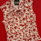 Vintage Style Bow Top in XOXO