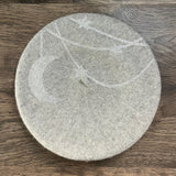 Vegan Felt Beret - Silver - Hanging Moon and Stars