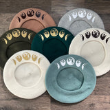 Vegan Felt Beret - Moon Phase - Choose Your Color