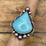 Breanna - Turquoise Arabesque Boho Statement Ring