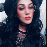 Vegan Felt Hat - Wide Brim - Moon Phase