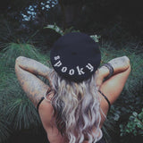 Vegan Felt Beret - Black - Spooky