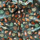 Vintage Style Bow Top in Camping Print