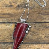 Reese - Bloody Basin Jasper Trustone Lightning Bolt Pendant