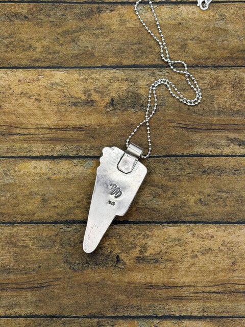 Reese - Bloody Basin Jasper Trustone Lightning Bolt Pendant