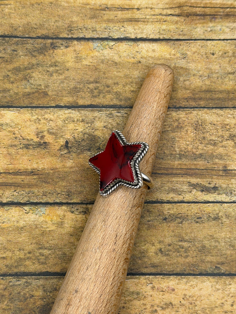 Rory - Bloody Basin Jasper Trustone Boho Star Statement Ring