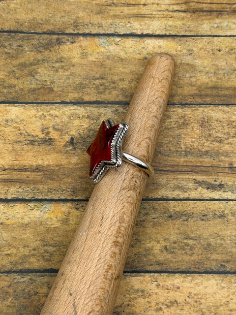 Rory - Bloody Basin Jasper Trustone Boho Star Statement Ring