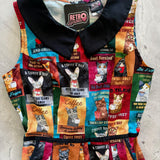 Cats & Coffee Collared Dress
