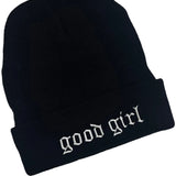 Vegan Beanie - good girl