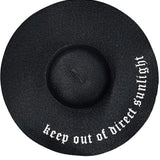 Embroidered Floppy Sun Hat - XL Brim - keep out of direct sunlight