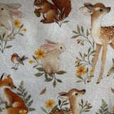 Greta Surplice Dress Woodland Animals