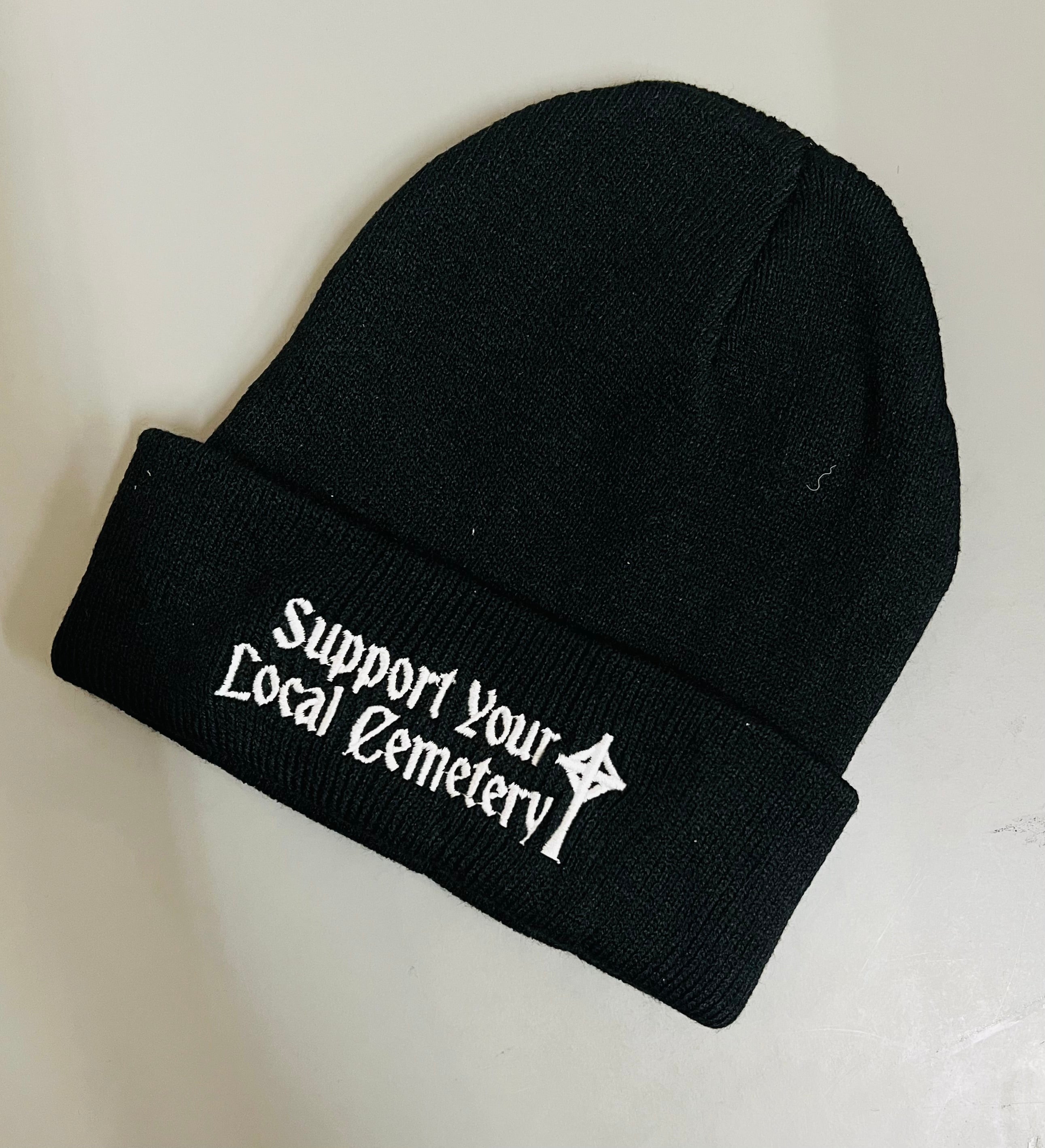 Vegan Beanie - Support Your Local Cemetery