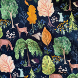 Vintage Style Midi Dress Woodland Navy