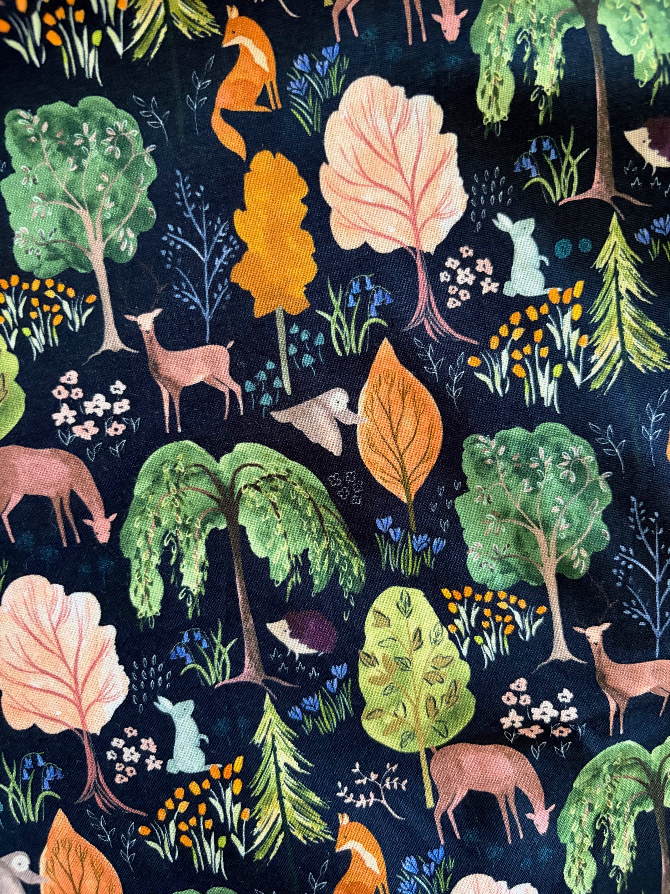 Vintage Style Midi Dress Woodland Navy