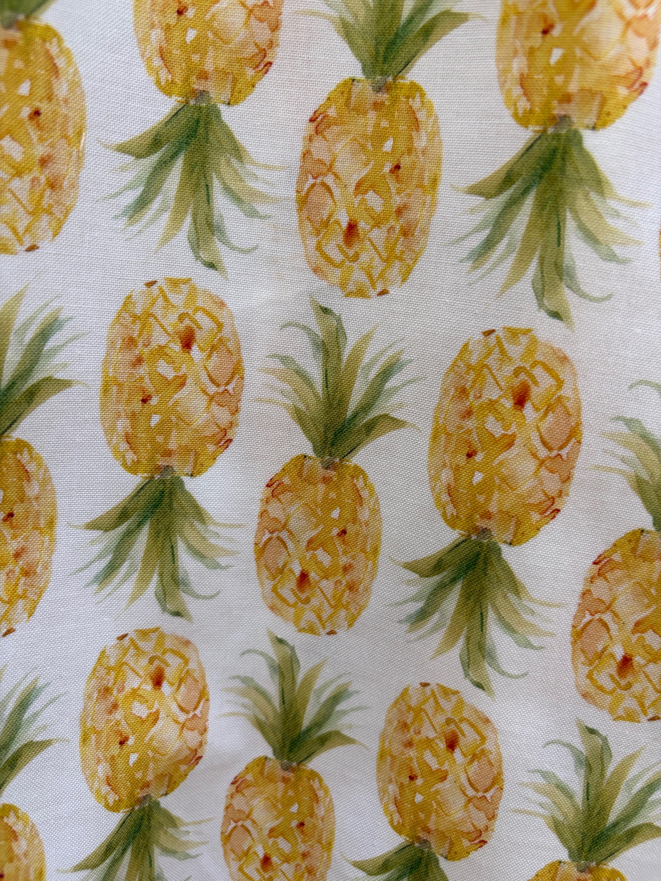 Stretch Cotton Skater Dress Pineapple