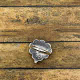 Daliah - Black Onyx Heart Ring with Chain Detail