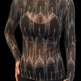 Sheer Mesh Top - Cathedrals
