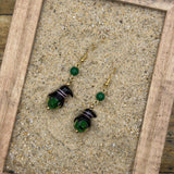 Salem - Witch Earrings: Handmade, Glass, One-of-a-Kind