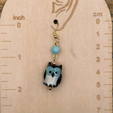 Fall - Penguin Earrings: Handmade, Glass, One-of-a-Kind