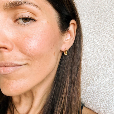 Fall 3D Huggie Hoop Earrings