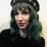 Vegan Felt Beret - Silver Glitter - Starburst