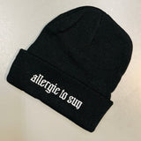Vegan Beanie - allergic to sun