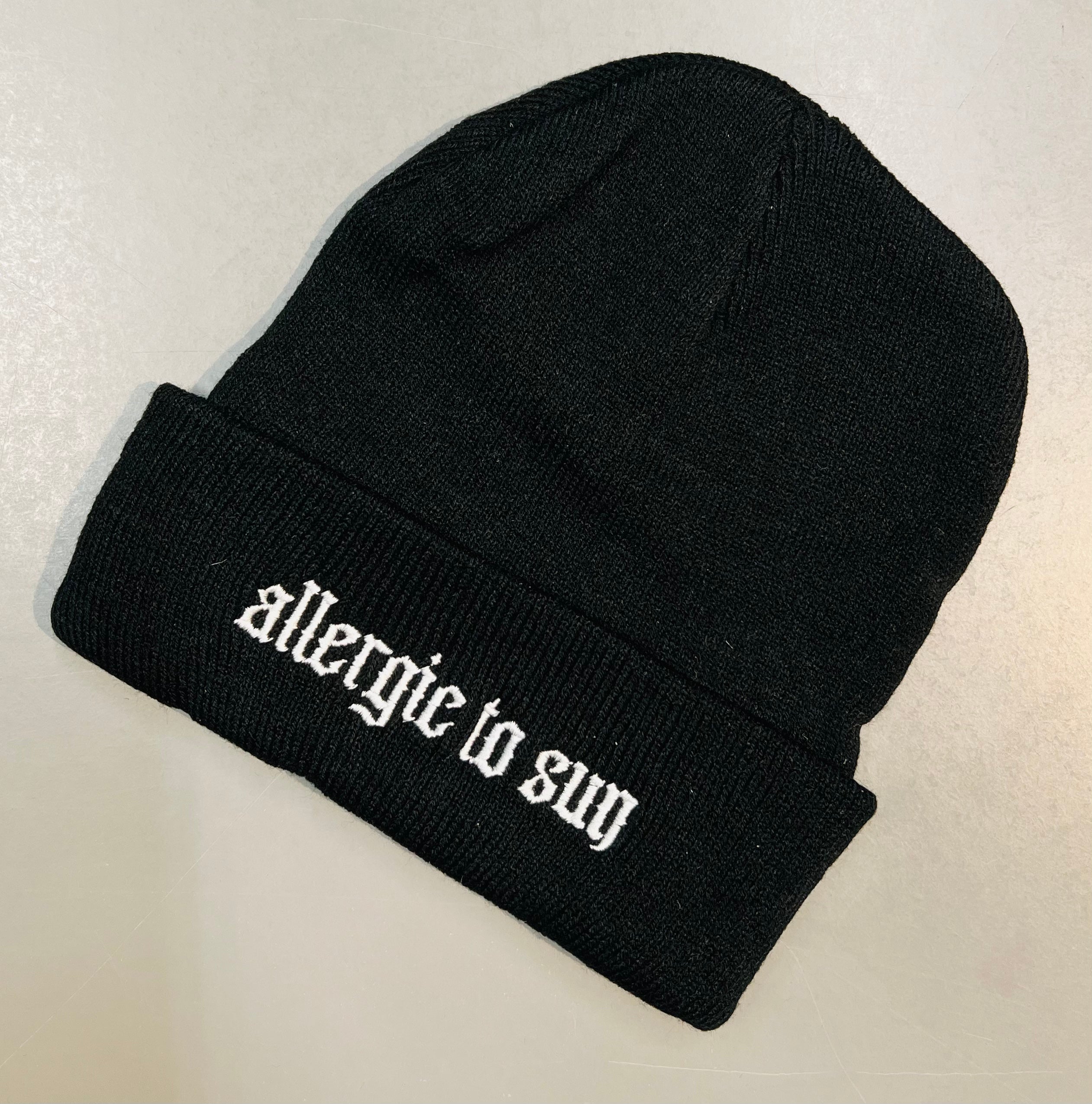 Vegan Beanie - allergic to sun