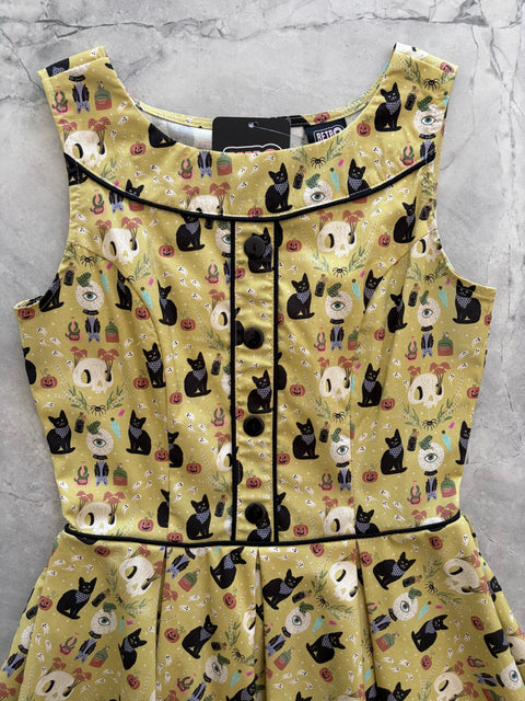 Elizabeth Dress in Mystical Cats