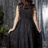 Arabella Gothic Lace Fit and Flare Dress