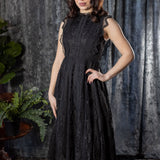 Arabella Gothic Lace Fit and Flare Dress