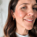 Inkdrop Chunky Rounded Huggie Hoop Earrings