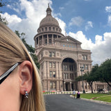 Texas 3D Huggie Hoop Earrings