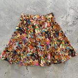 Cat Stamps Skater Skirt