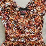Greta Surplice Dress Mushrooms
