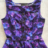 Elizabeth Dress in Purple Floral