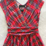 Red Plaid Greta Dress