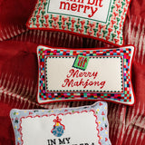 Needlepoint Pillow - In My Holly Jolly Era