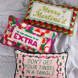 Needlepoint Pillow - Tis the Season to Be Extra