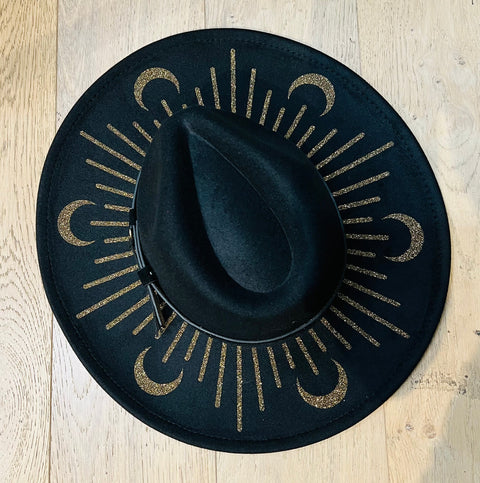 Vegan Felt Hat - XL Brim - Moonburst