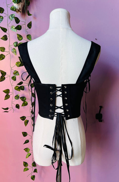 The Lydia - Canvas Waist Cinching Corset